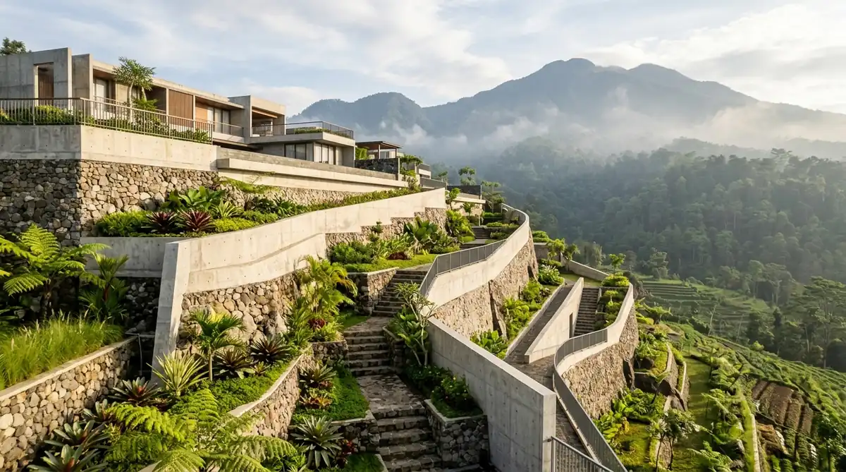 Peran Arsitek Struktur Malang Merancang Retaining Wall Batu