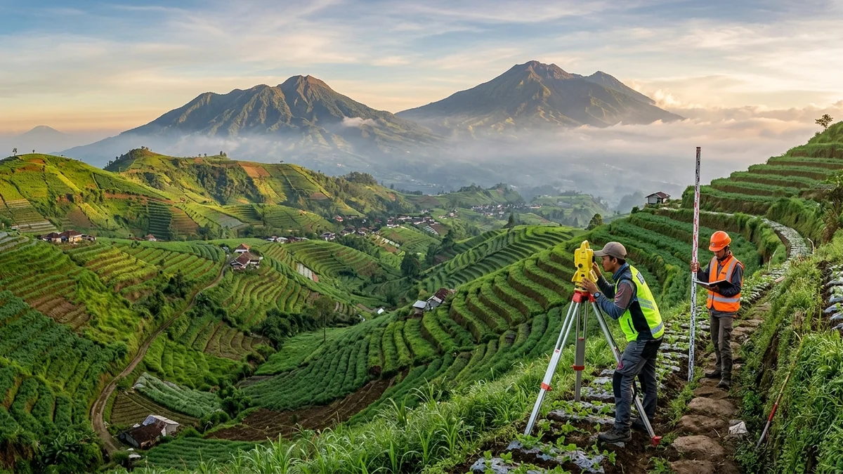Topografi dan Kontur Tanah Berbukit di Dau Malang – Konsep Desain Arsitek Malang