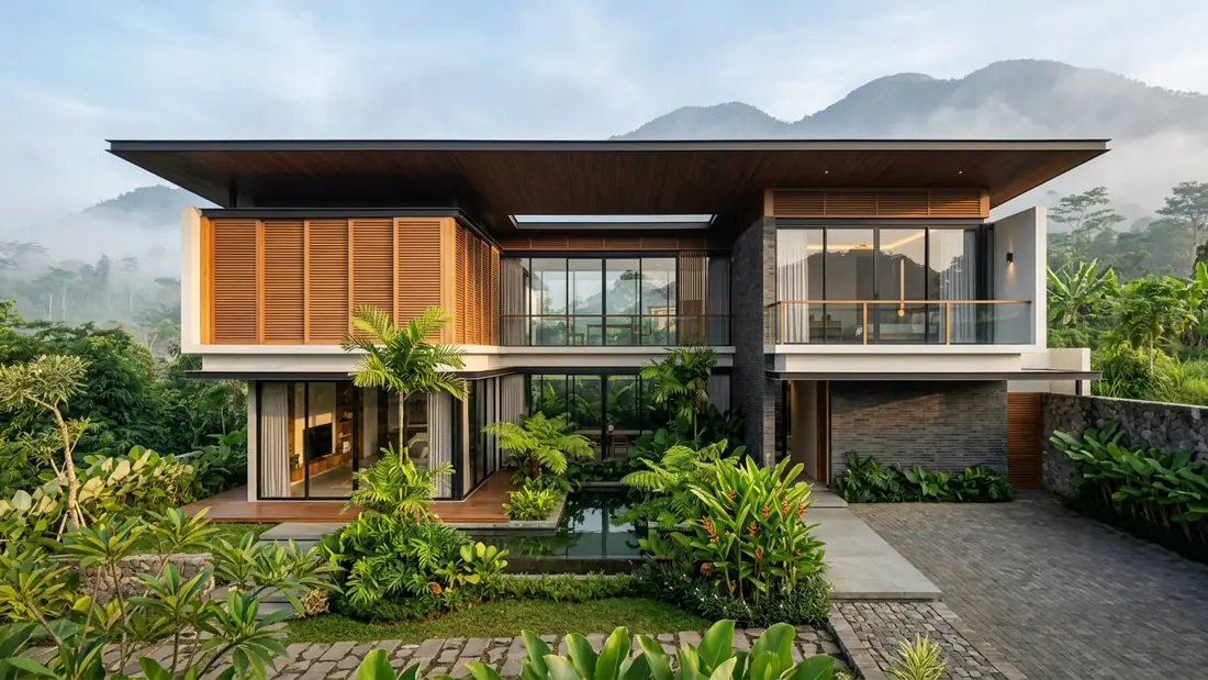 Prinsip Desain Rumah Tropis Minimalis Malang yang Diterapkan Maroon Arsitek – Konsep Desain Arsitek Malang